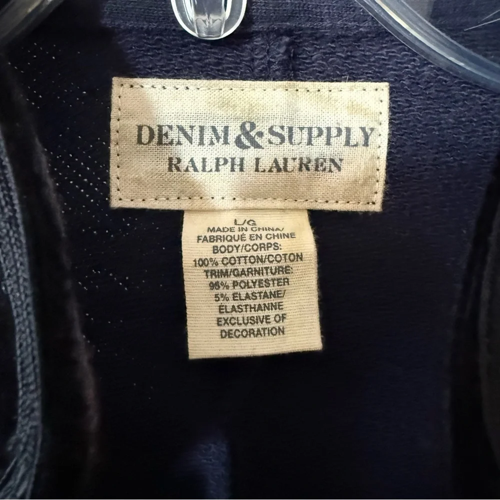 RARE DENIM&SUPPLY velvet gold button military full zip military inspired jacket